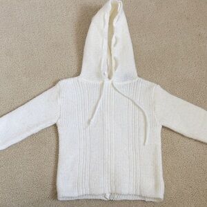 Vintage Cream Hoodie 80s